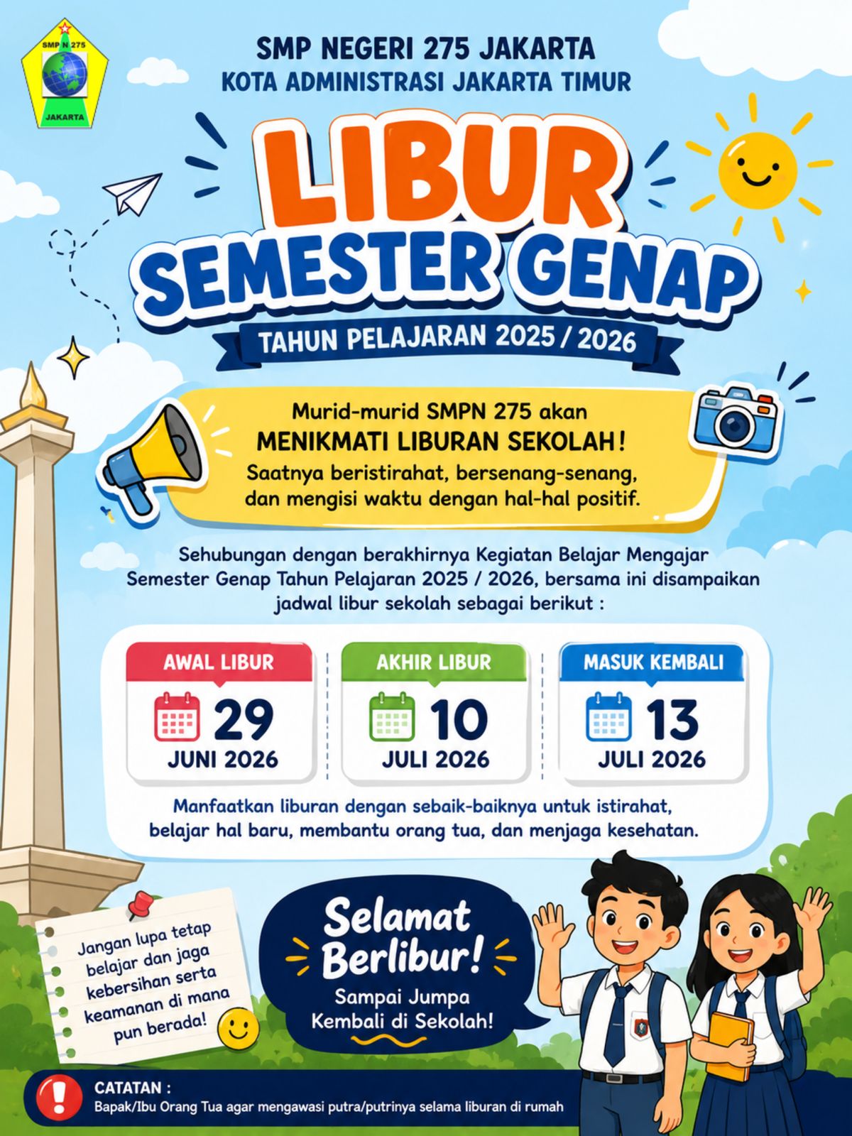 Libur Semester Genap