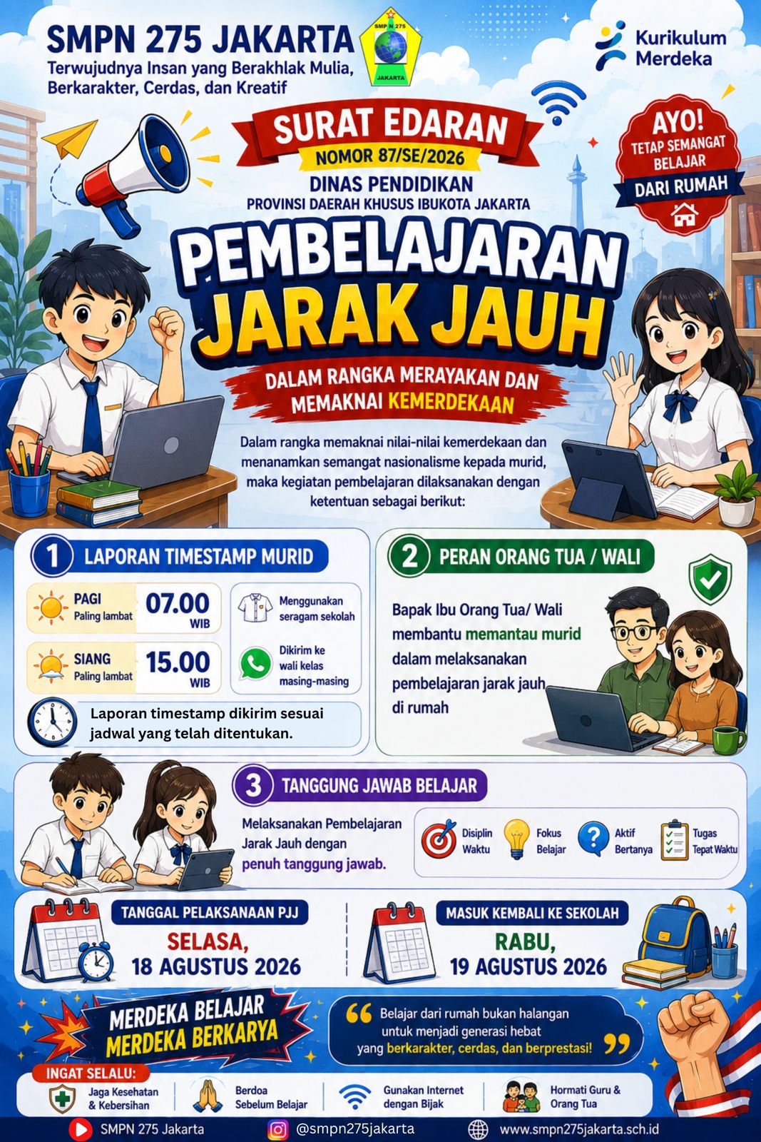 INFO PJJ SMPN 275 JAKARTA 
