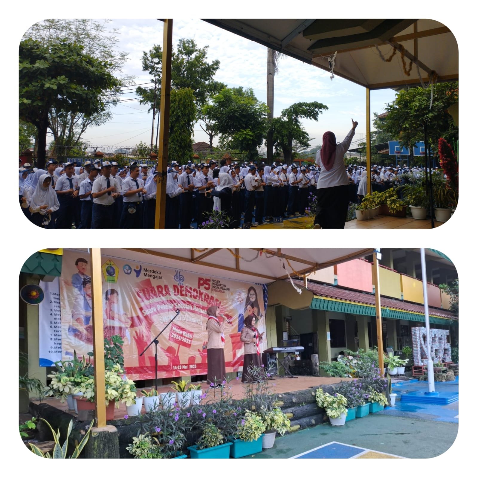 Kegiatan P5 SMPN 275 Jakarta Tema Suara Demokrasi